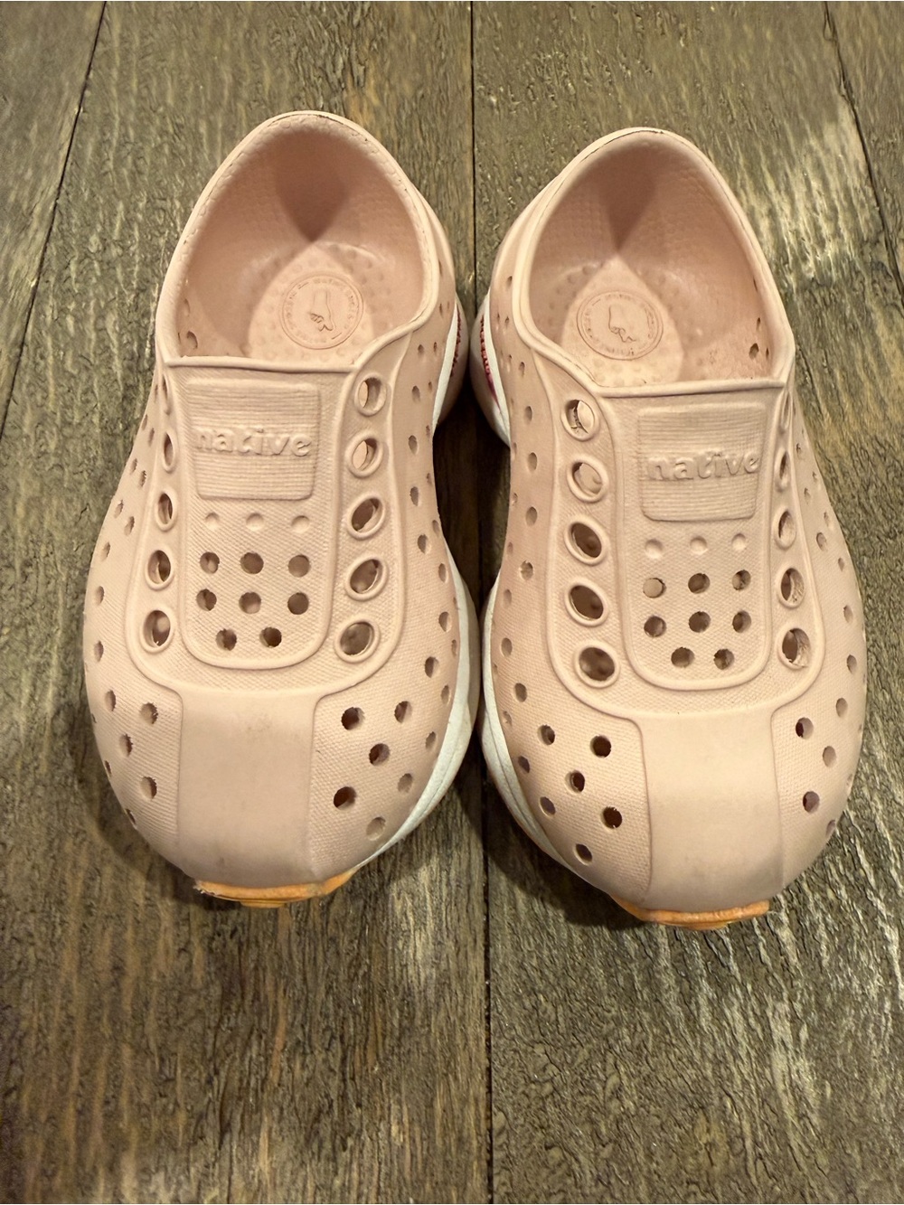 Native Slip-On Clogs in Blush Pink
